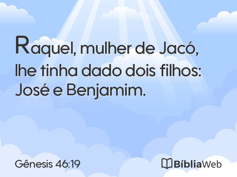 Gênesis 46:19 em imagem para compartilhar