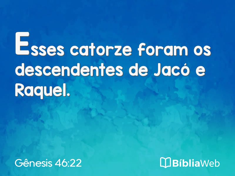 Gênesis 46:22 em imagem para compartilhar