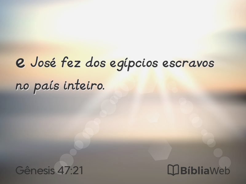 Gênesis 47:21 em imagem para compartilhar