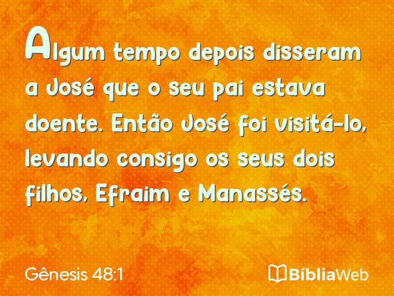 Gênesis 48:1 em imagem para compartilhar