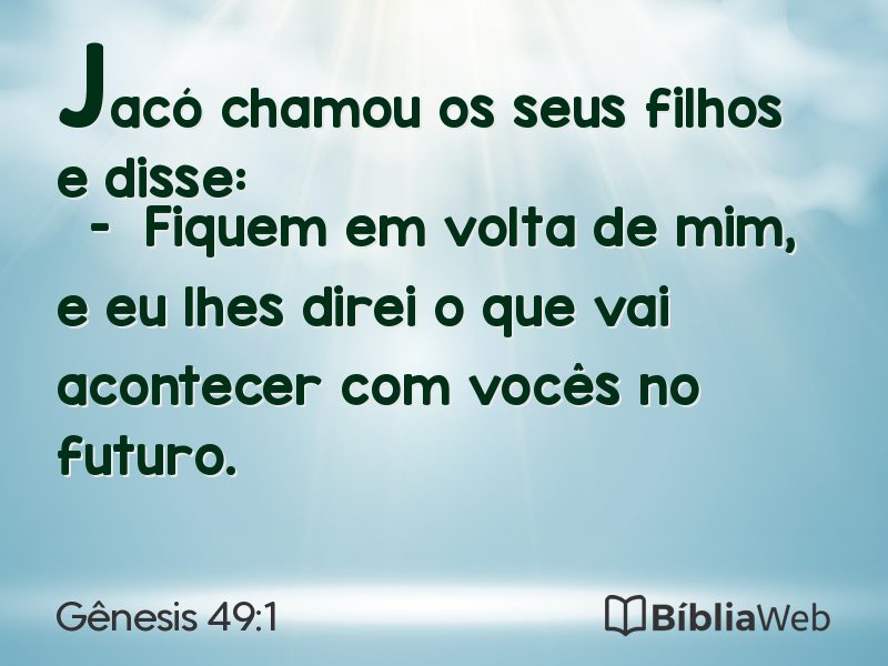 Gênesis 49:1 em imagem para compartilhar