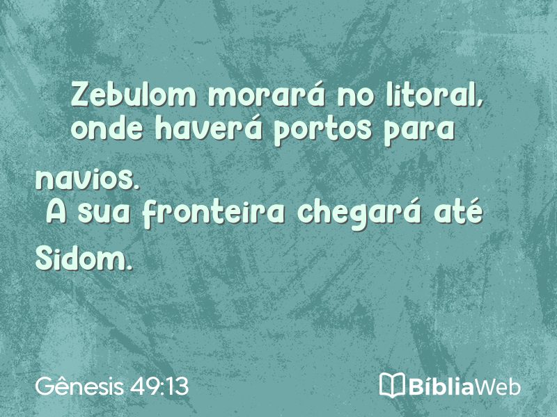 Gênesis 49:13 em imagem para compartilhar