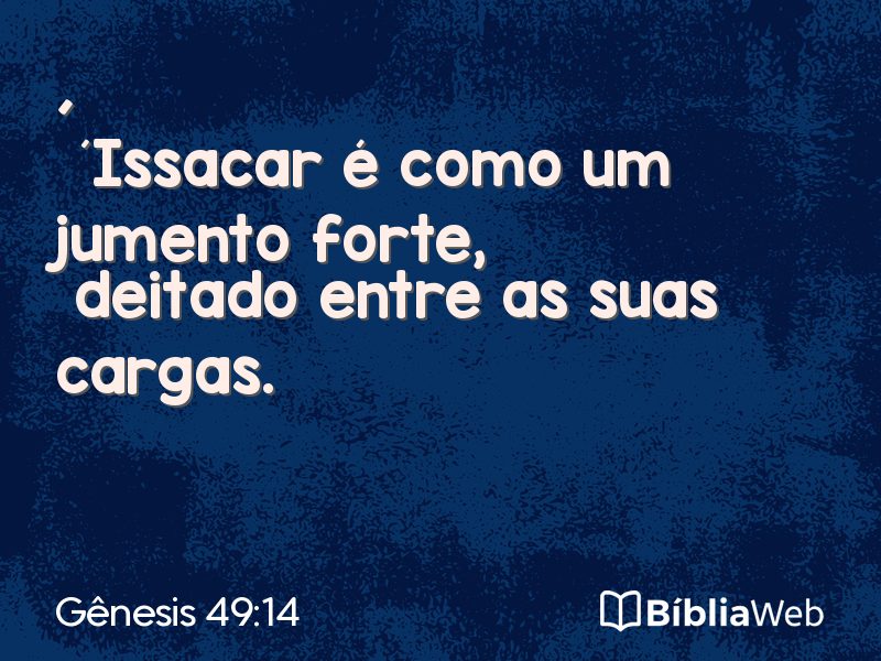 Gênesis 49:14 em imagem para compartilhar