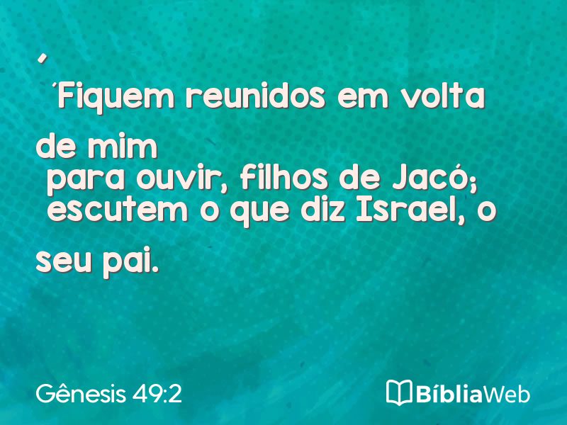 Gênesis 49:2 em imagem para compartilhar