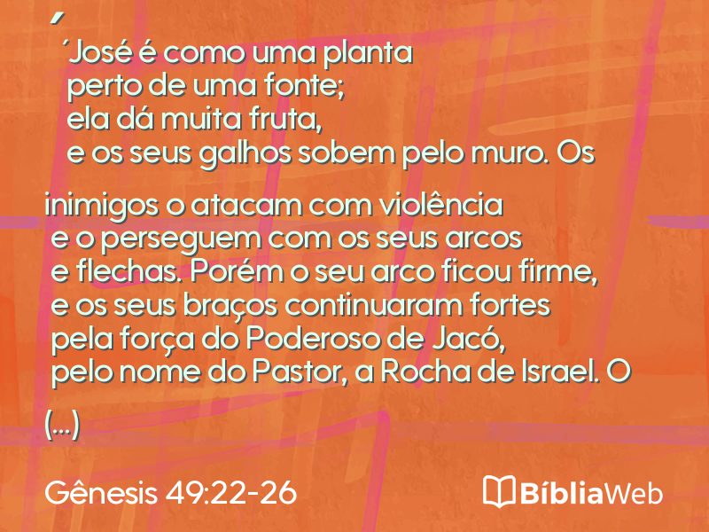 Gênesis 49:22-26 em imagem para compartilhar