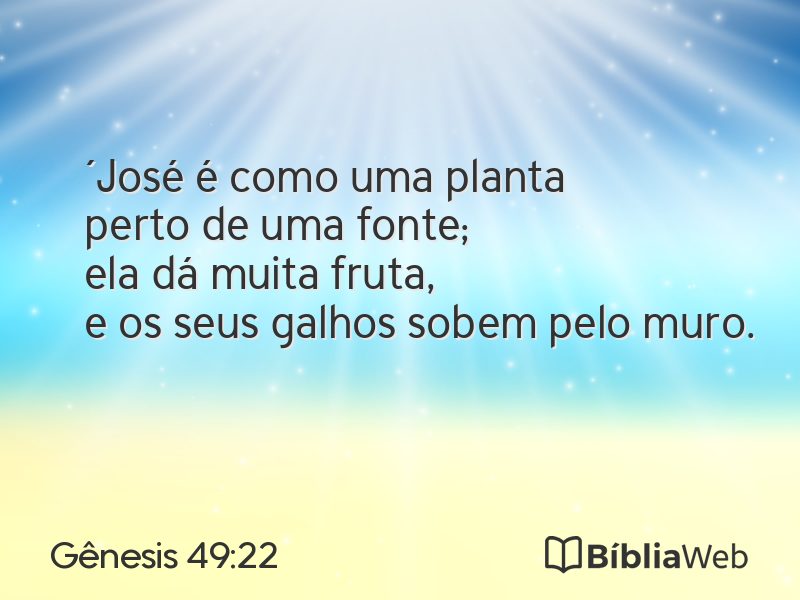 Gênesis 49:22 em imagem para compartilhar