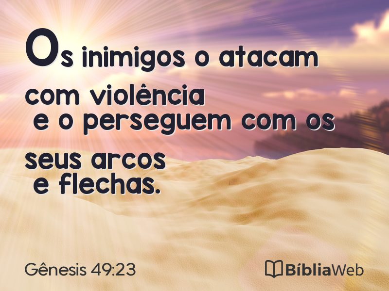 Gênesis 49:23 em imagem para compartilhar