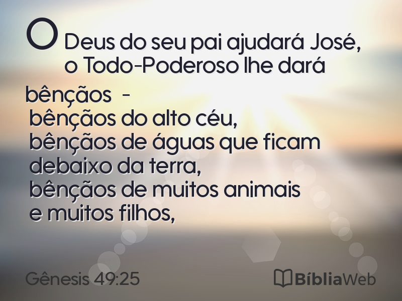Gênesis 49:25 em imagem para compartilhar