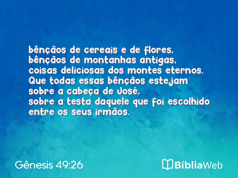 Gênesis 49:26 em imagem para compartilhar