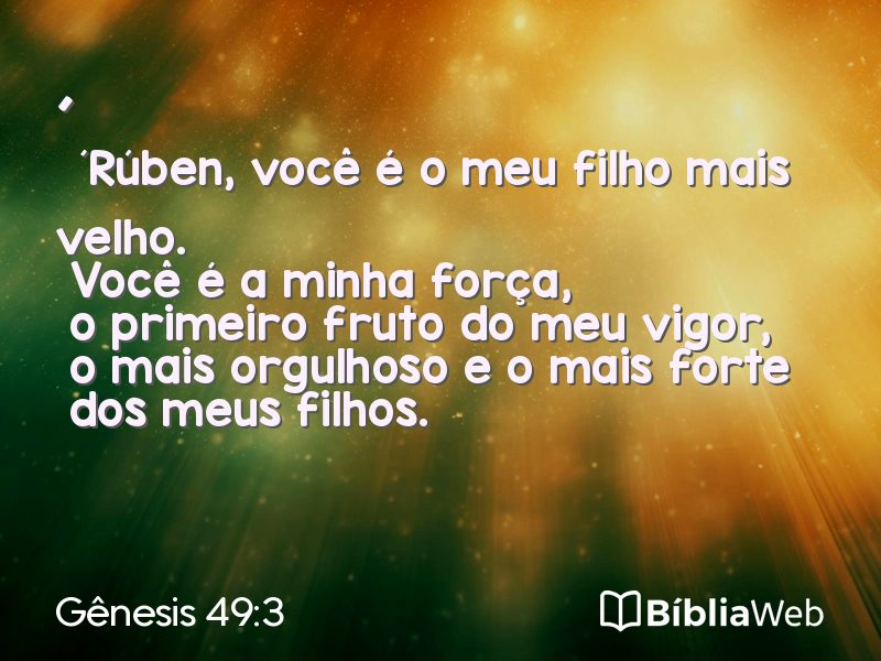Gênesis 49:3 em imagem para compartilhar