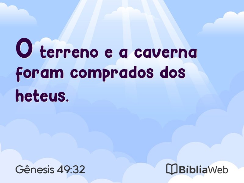 Gênesis 49:32 em imagem para compartilhar
