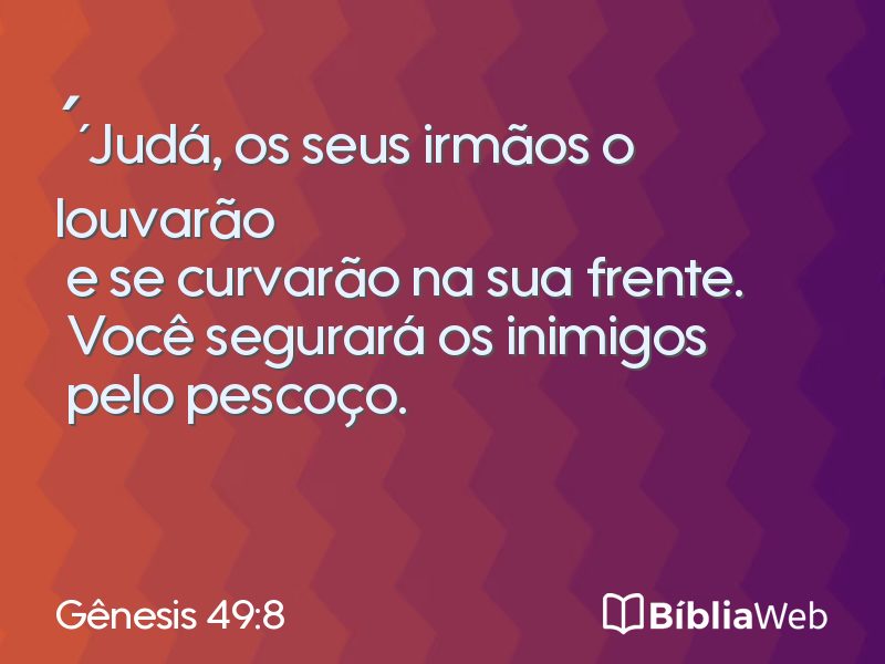 Gênesis 49:8 em imagem para compartilhar
