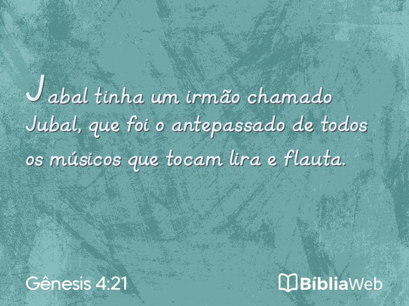 Gênesis 4:21 em imagem para compartilhar