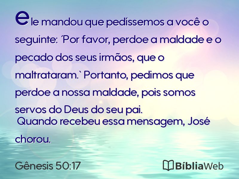 Gênesis 50:17 em imagem para compartilhar
