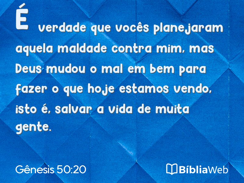 Gênesis 50:20 em imagem para compartilhar