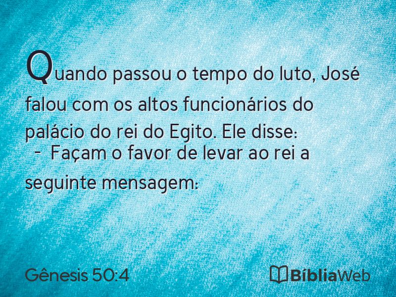 Gênesis 50:4 em imagem para compartilhar