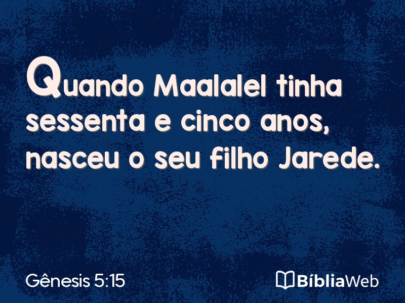 Gênesis 5:15 em imagem para compartilhar