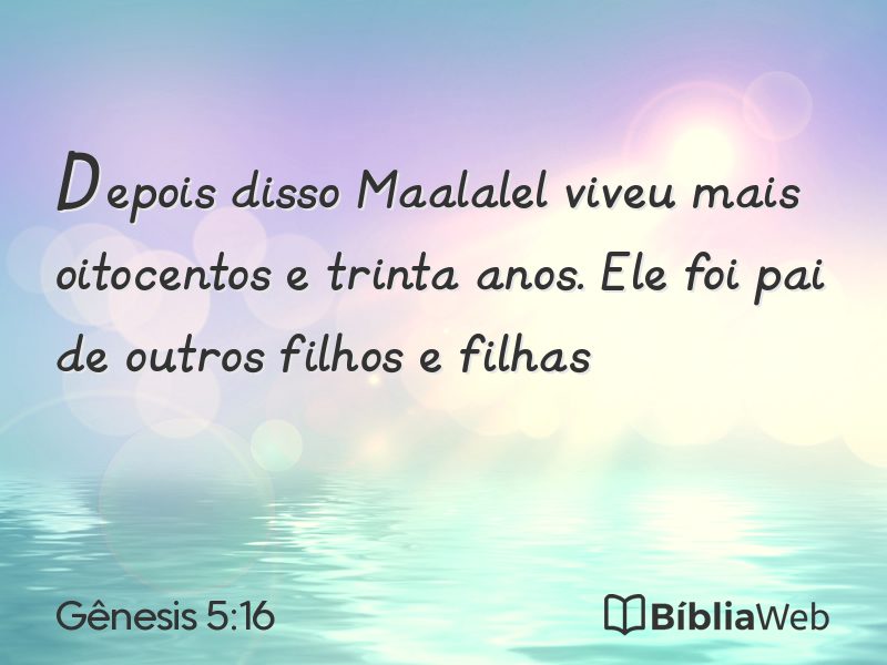 Gênesis 5:16 em imagem para compartilhar