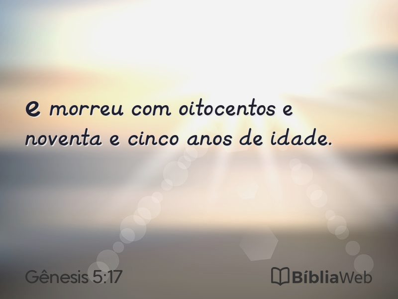 Gênesis 5:17 em imagem para compartilhar