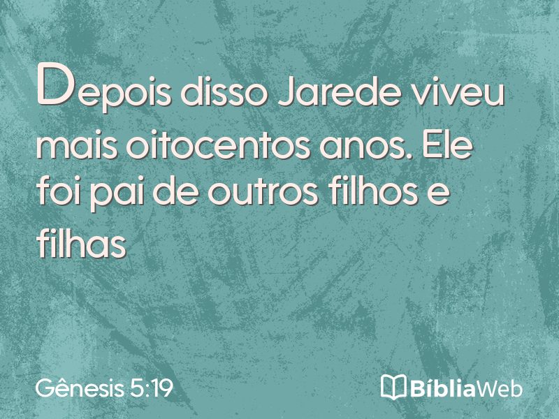 Gênesis 5:19 em imagem para compartilhar