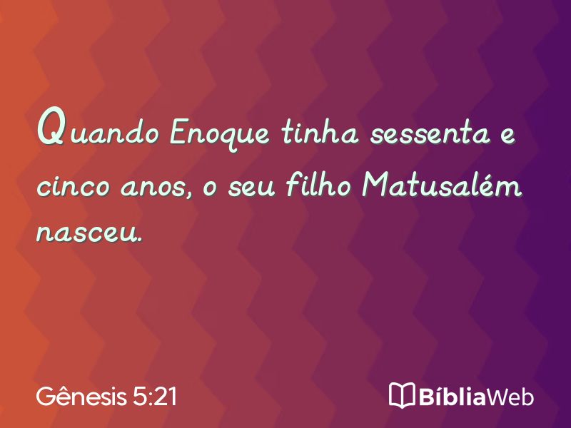 Gênesis 5:21 em imagem para compartilhar