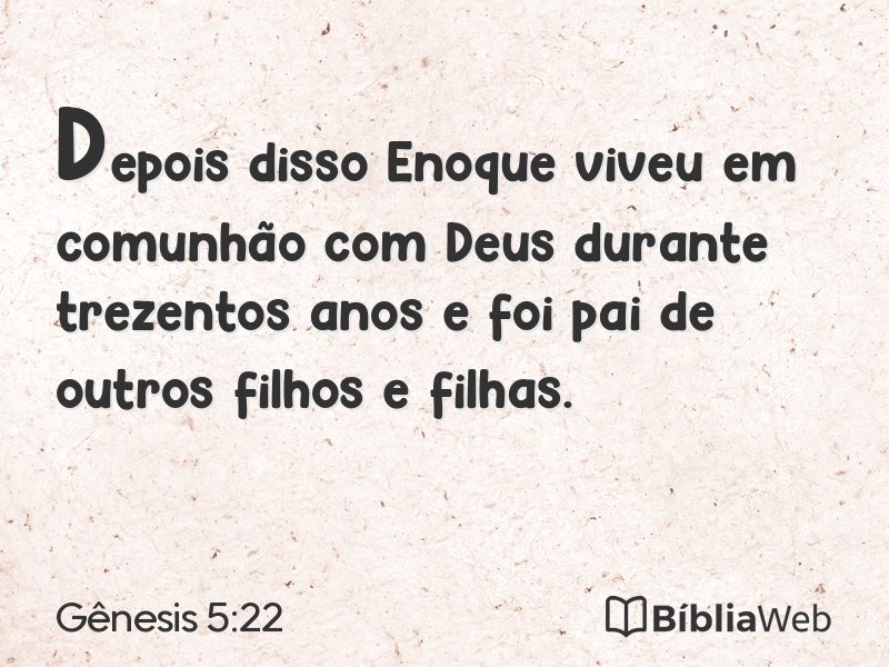 Gênesis 5:22 em imagem para compartilhar