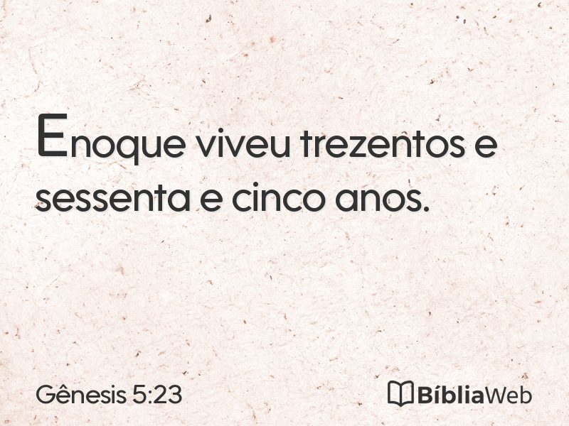Gênesis 5:23 em imagem para compartilhar