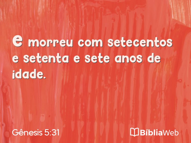 Gênesis 5:31 em imagem para compartilhar