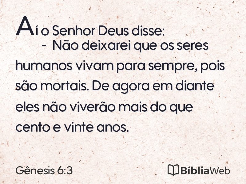 Gênesis 6:3 em imagem para compartilhar