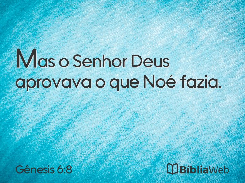 Gênesis 6:8 em imagem para compartilhar