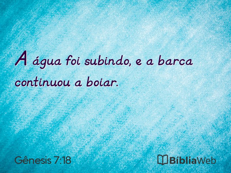 Gênesis 7:18 em imagem para compartilhar
