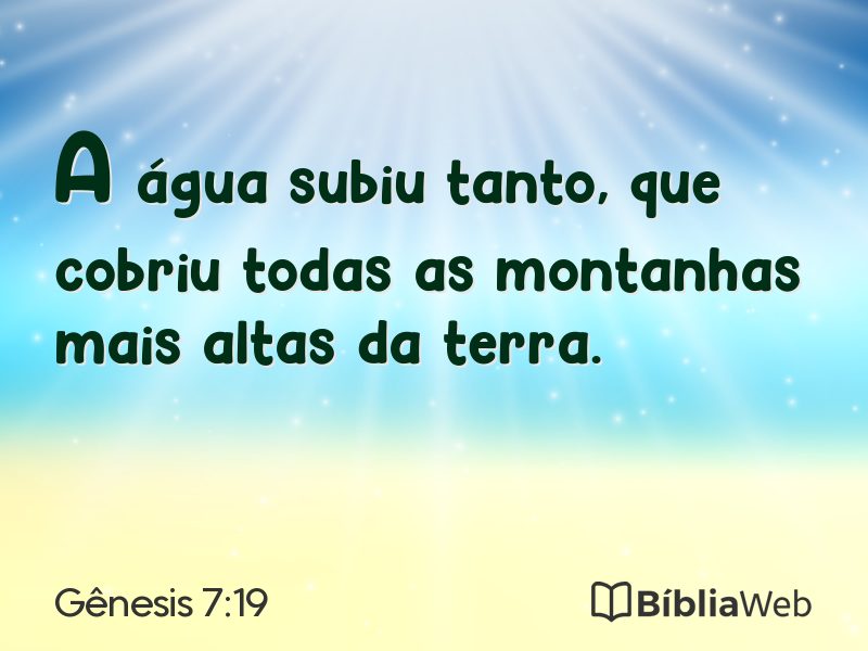 Gênesis 7:19 em imagem para compartilhar
