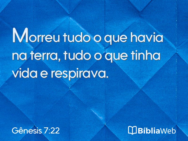 Gênesis 7:22 em imagem para compartilhar