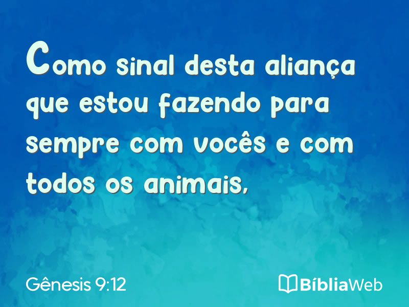 Gênesis 9:12 em imagem para compartilhar