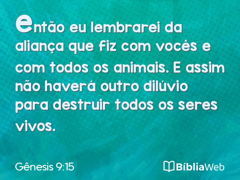 Gênesis 9:15 em imagem para compartilhar