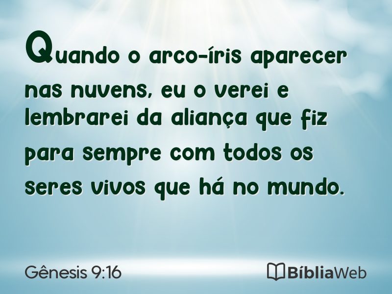 Gênesis 9:16 em imagem para compartilhar