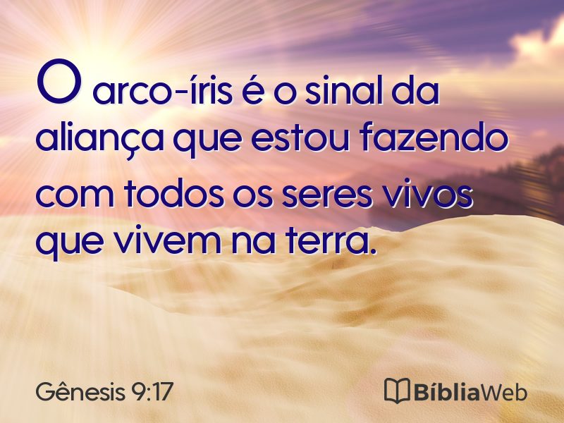 Gênesis 9:17 em imagem para compartilhar
