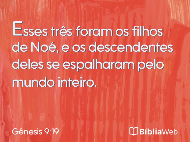 Gênesis 9:19 em imagem para compartilhar
