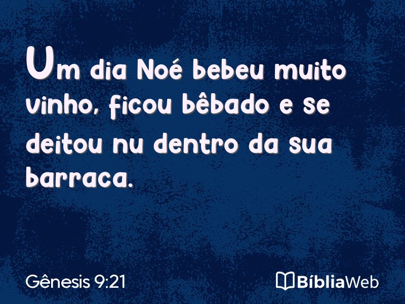 Gênesis 9:21 em imagem para compartilhar