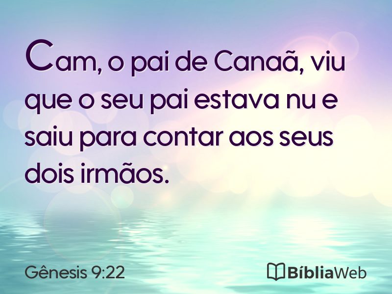Gênesis 9:22 em imagem para compartilhar