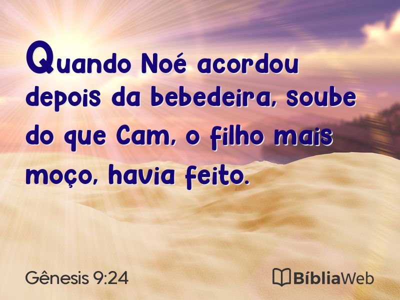 Gênesis 9:24 em imagem para compartilhar