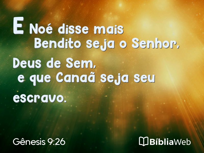 Gênesis 9:26 em imagem para compartilhar