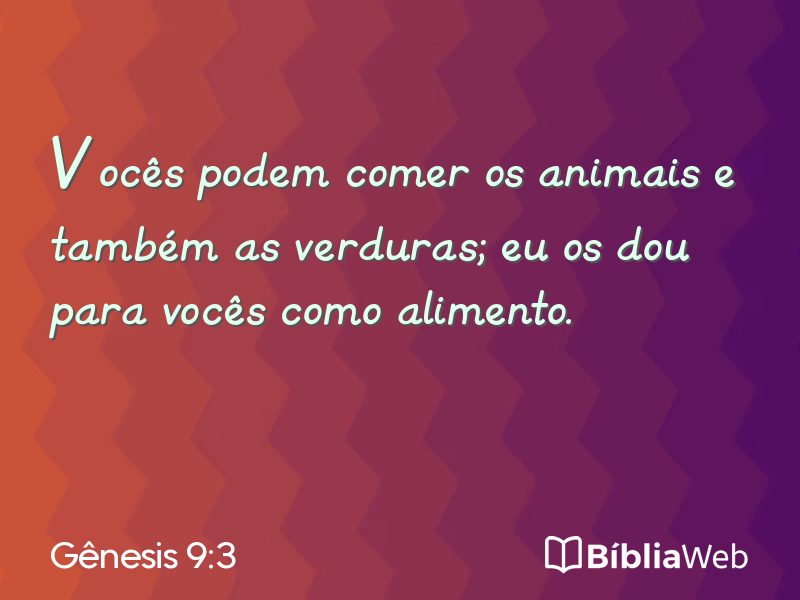 Gênesis 9:3 em imagem para compartilhar