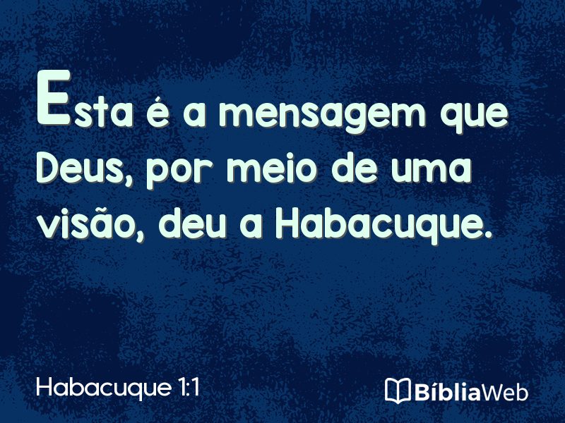 Habacuque 1:1 em imagem para compartilhar