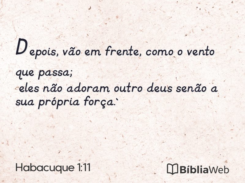 Habacuque 1:11 em imagem para compartilhar