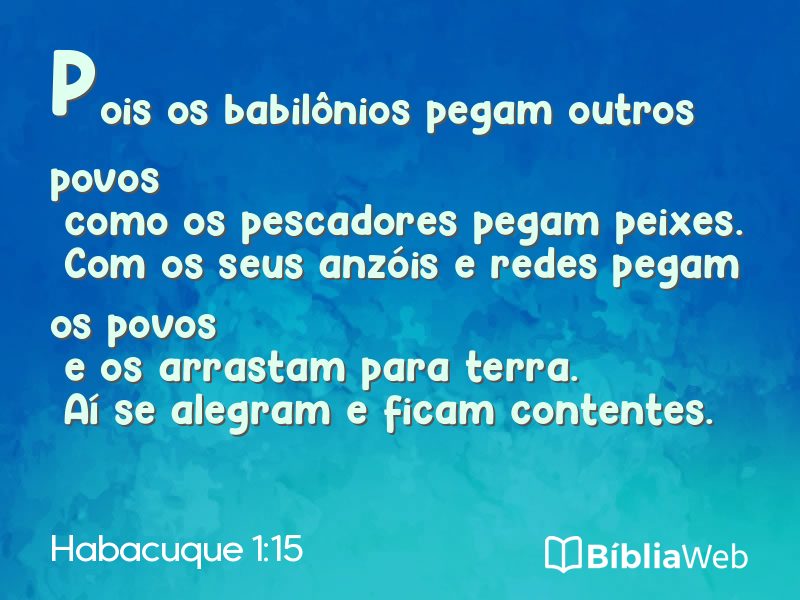 Habacuque 1:15 em imagem para compartilhar