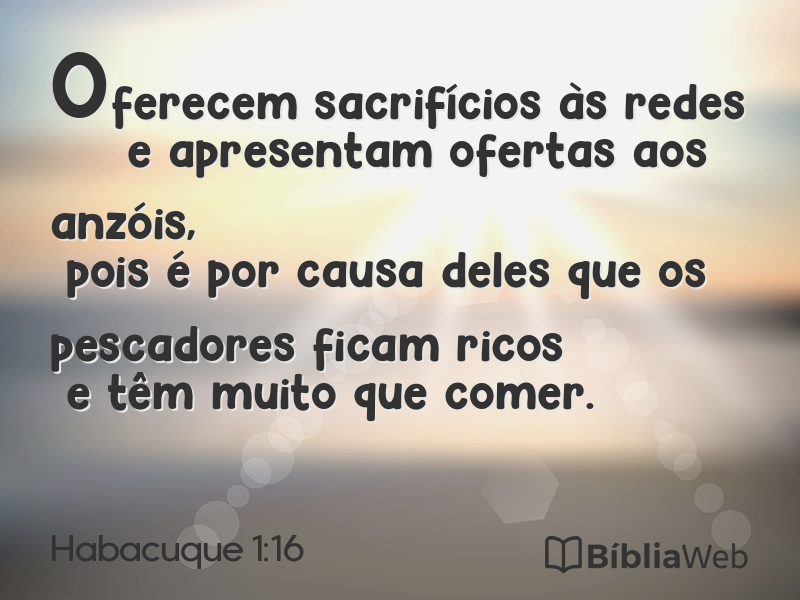 Habacuque 1:16 em imagem para compartilhar