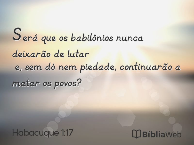 Habacuque 1:17 em imagem para compartilhar