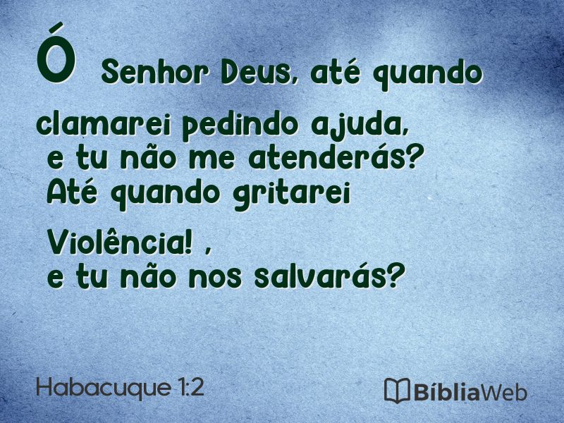 Habacuque 1:2 em imagem para compartilhar
