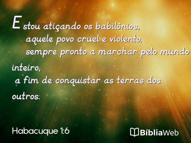 Habacuque 1:6 em imagem para compartilhar